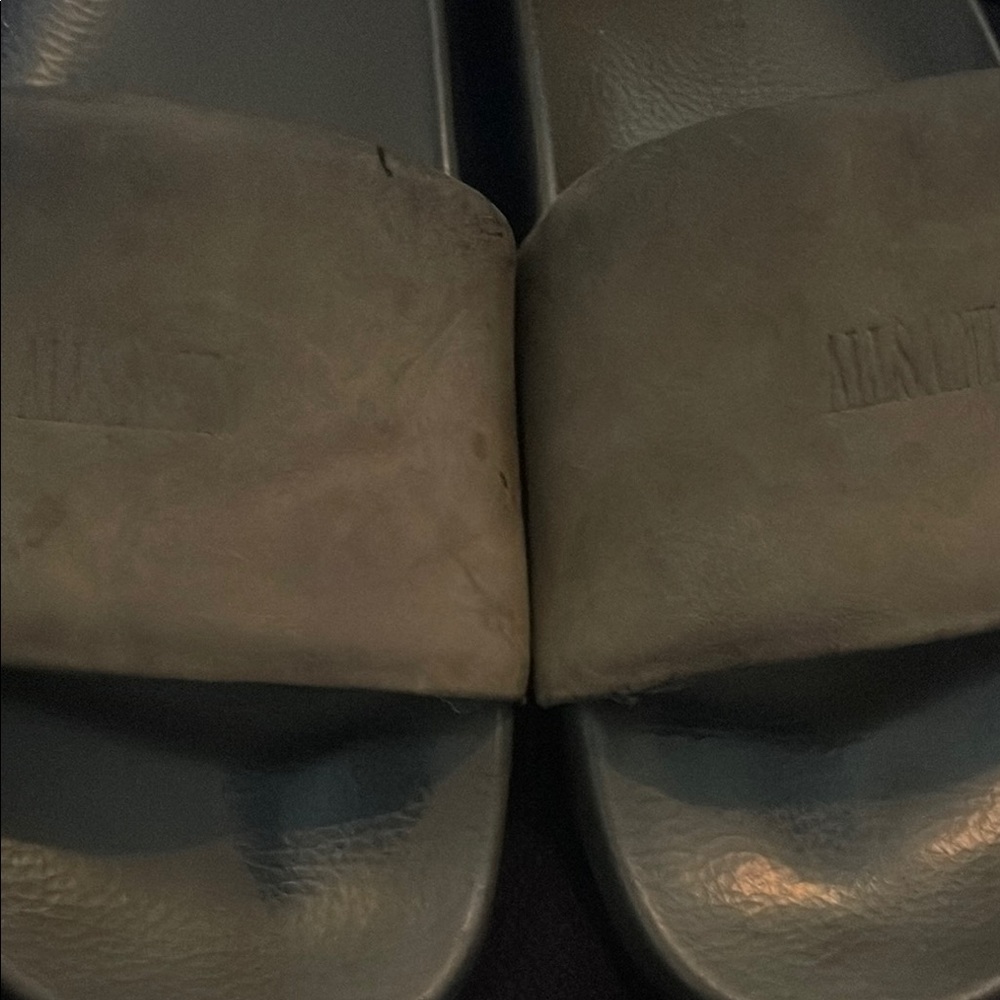 Men's Gray Slide Sandals